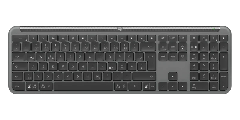 Logitech Signature Slim kabellose MK950 Tastatur-Maus-Set graphite