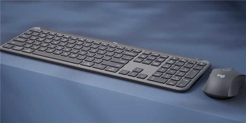 Logitech Signature Slim kabellose MK950 Tastatur-Maus-Set graphite