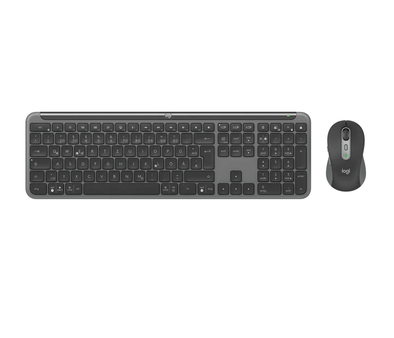 Logitech MK950 kabelloses Tastatur-Maus-Set graphite