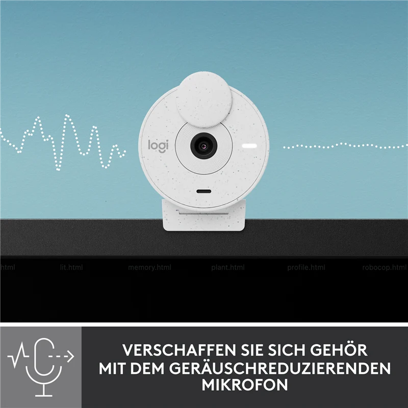 Logitech BRIO 300 Webcam Weiss