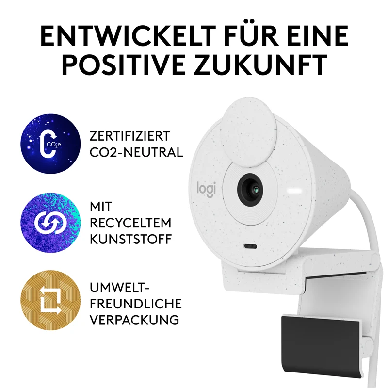 Logitech BRIO 300 Webcam Weiss