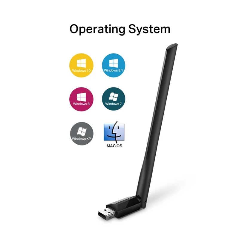 TP-Link AC600-High-Gain-Dualband-USB-WLAN-Adapter Schwarz