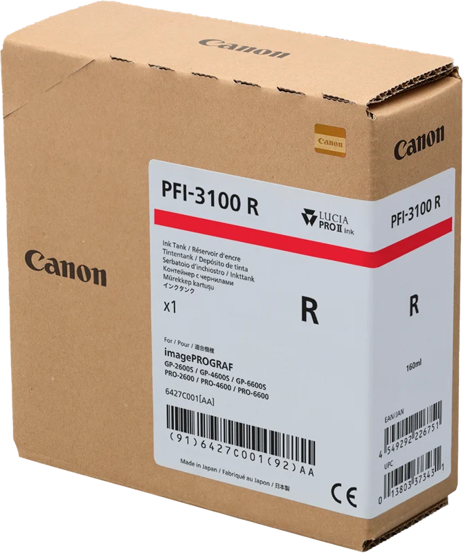 Canon PFI-3100r Rot Druckerpatrone 6427C001