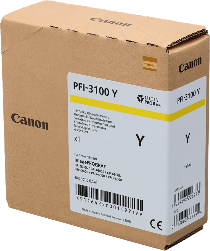 Canon PFI-3100y Gelb Druckerpatrone 6425C001
