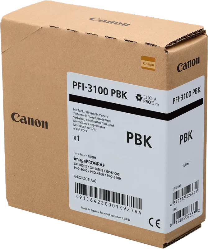 Canon PFI-3100pbk Photo Black Druckerpatrone 6422C001