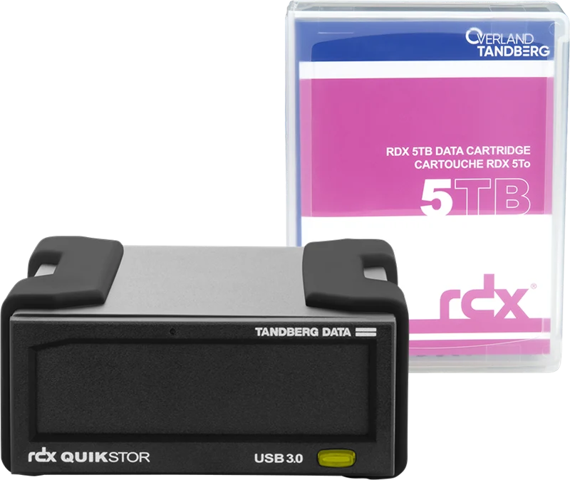 Tandberg Data RDX-Externes-Laufwerk-Kit 5TB Festplatte Schwarz
