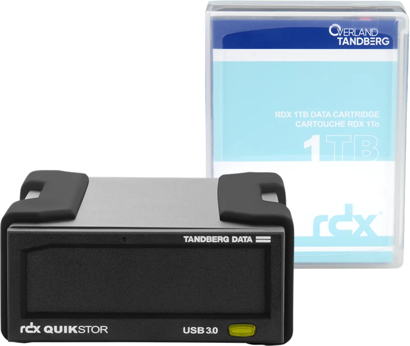 Tandberg Data RDX-Externes-Laufwerk-Kit 1TB Festplatte Schwarz