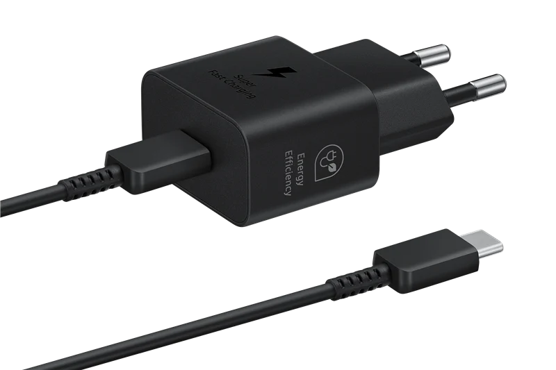 Samsung Schnellladeadapter mit Datenkabel 25 Watt Schwarz