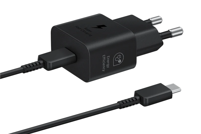 Samsung Schnellladeadapter mit Datenkabel 25 Watt Schwarz