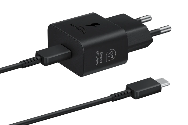 Samsung Schnellladeadapter mit Datenkabel 25 Watt Schwarz