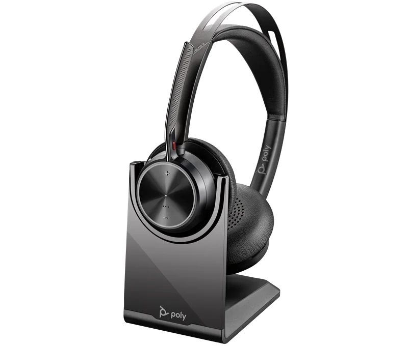 HP Poly Voyager Focus 2 USB-C-C Headset +USB-C/A-Adapter +Ladestation Schwarz