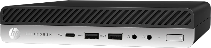 HP EliteDesk 800 G4 DM (Refurbished) Zustand: Gut Schwarz / Silber