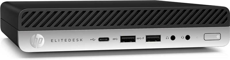 HP EliteDesk 800 G4 DM (Refurbished) Zustand: Gut Schwarz / Silber