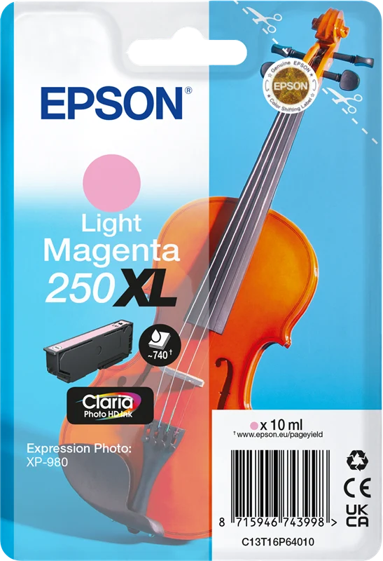 Epson 250 XL Light Magenta Druckerpatrone C13T16P64010