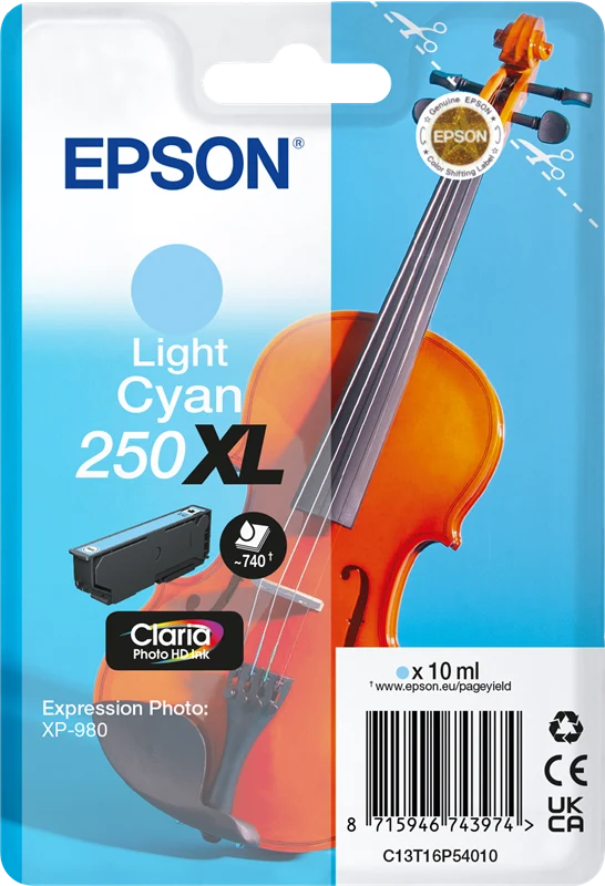 Epson 250 XL Light Cyan Druckerpatrone C13T16P54010