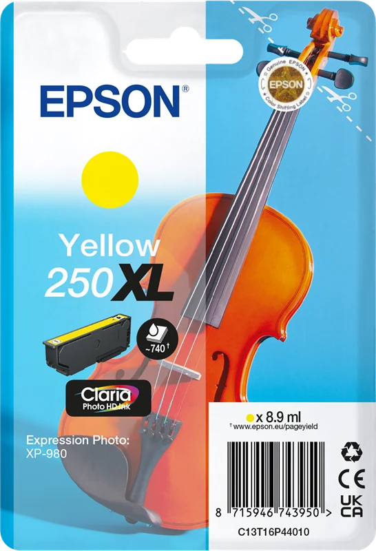 Epson 250 XL Gelb Druckerpatrone C13T16P44010