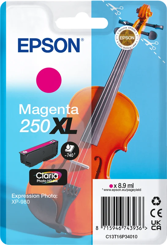 Epson 250 XL Magenta Druckerpatrone C13T16P34010