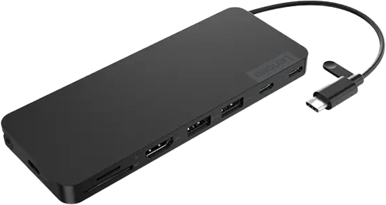 Lenovo USB-C-Reisedock flach Schwarz
