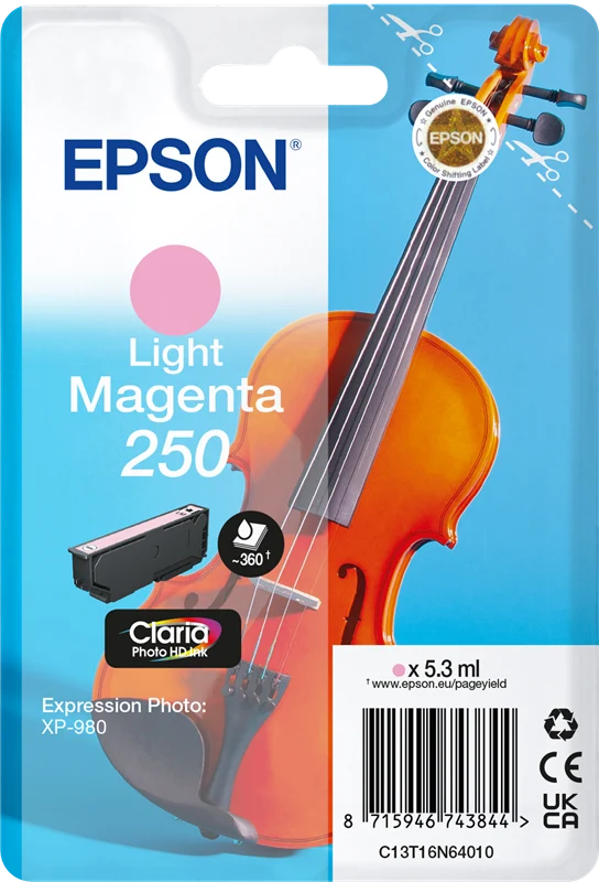 Epson 250 Light Magenta Druckerpatrone C13T16N64010