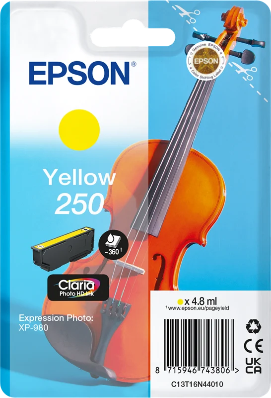 Epson 250 Gelb Druckerpatrone C13T16N44010