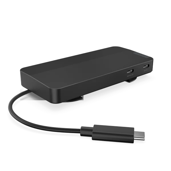 Lenovo USB-C-Reisedock für zwei Displays (mit Netzteil) Schwarz