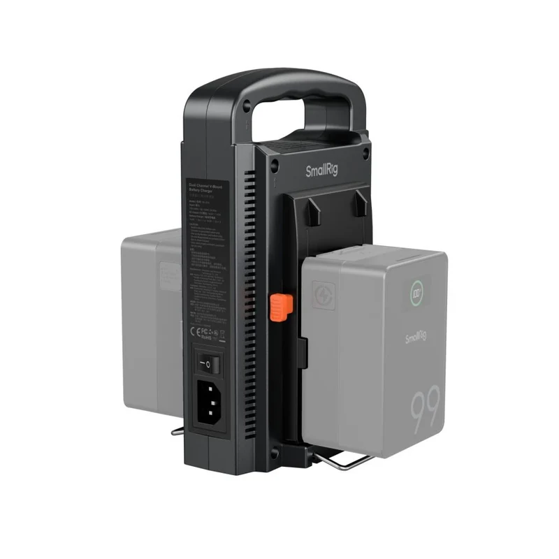 SmallRig 4578 Zweikanal V-Mount Batterieladegerät (EU Standard)