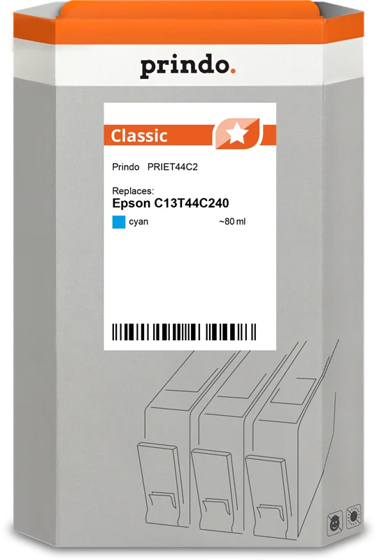 Prindo Classic Druckerpatrone kompatibel mit Epson SJIC36P-C Cyan