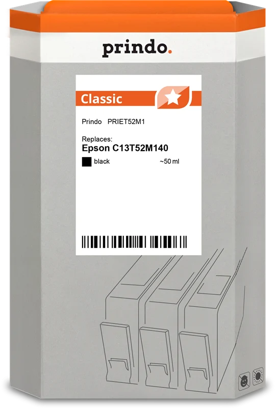 Prindo Classic Druckerpatrone kompatibel mit Epson SJIC42P-BK Schwarz