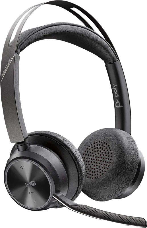 HP Poly Voyager Focus 2 USB-C-C Headset + Ladestation Schwarz