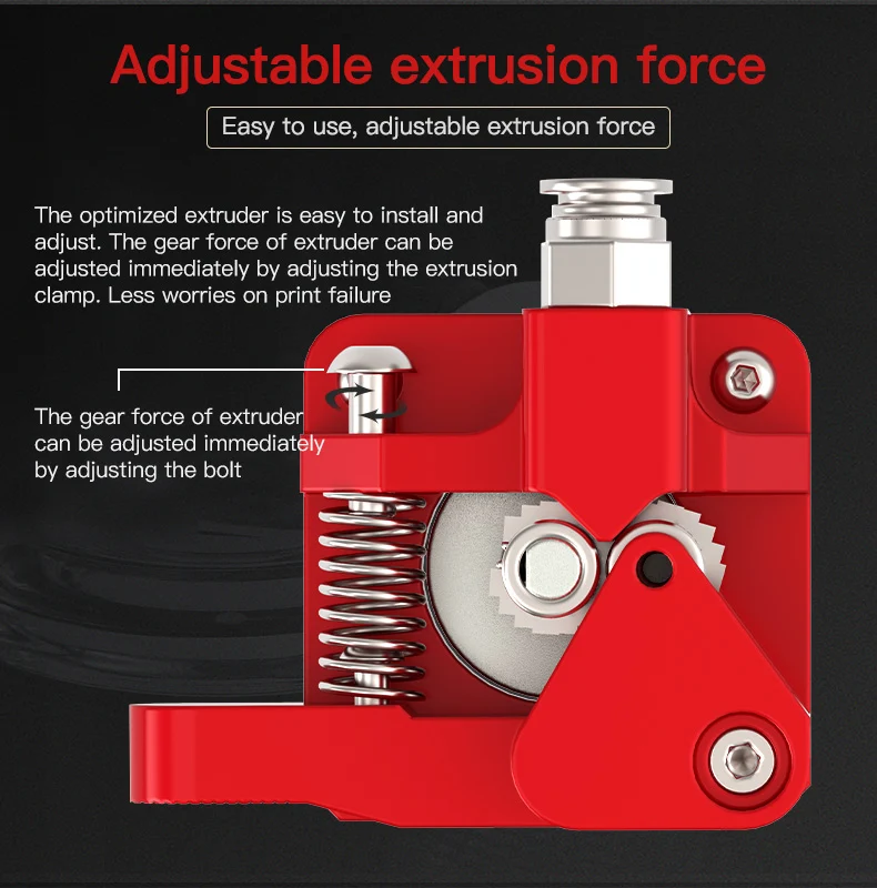 Creality 3D Extruder Kit (Rot, Double Gear)