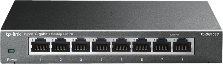 TP-Link 8-Port Gigabit Switch Metallgehäuse Schwarz