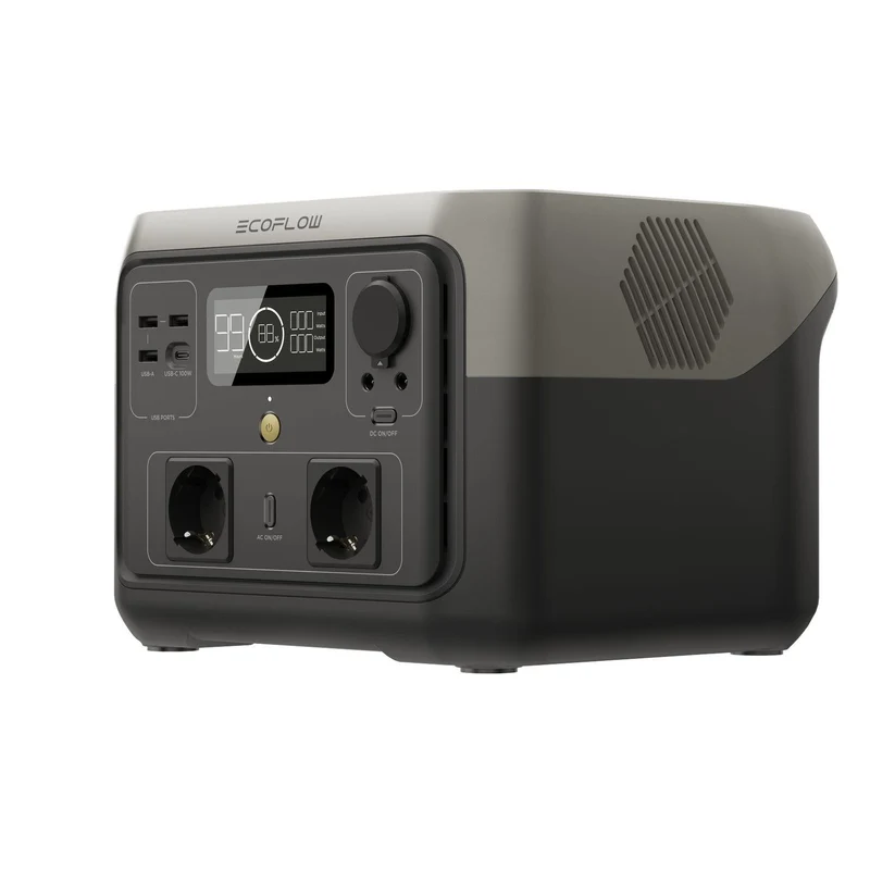 EcoFlow RIVER 2 Max tragbare Powerstation 500 W 512 Wh 6 kg 0% MwSt. (gem. § 12 Abs. 3 UStG)