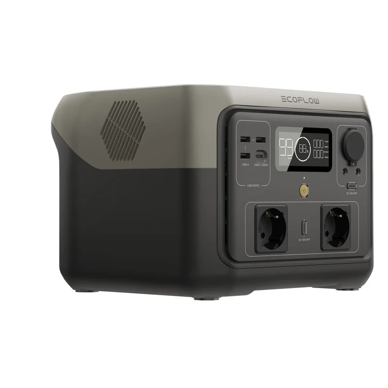 EcoFlow RIVER 2 Max tragbare Powerstation 500 W 512 Wh 6 kg 0% MwSt. (gem. § 12 Abs. 3 UStG)