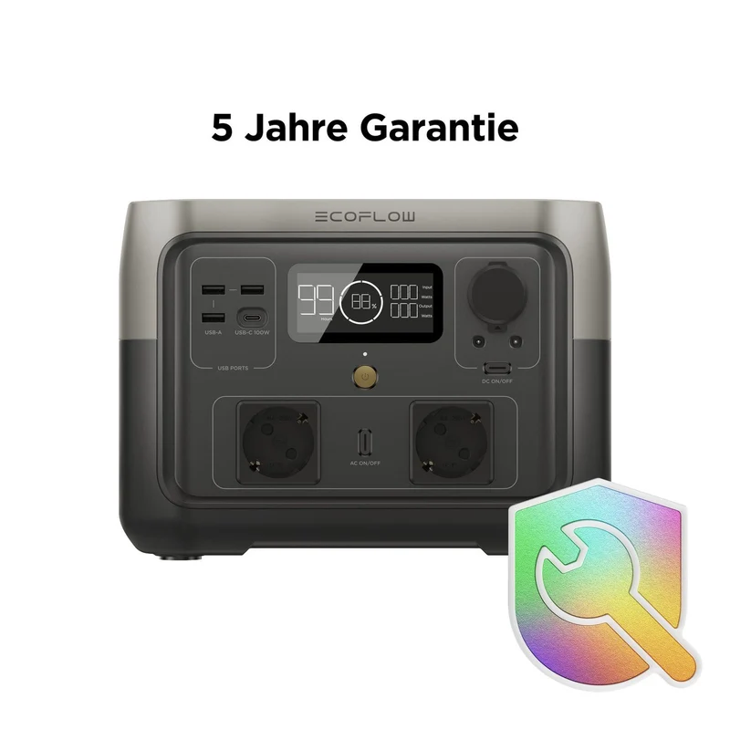 EcoFlow RIVER 2 Max tragbare Powerstation 500 W 512 Wh 6 kg 0% MwSt. (gem. § 12 Abs. 3 UStG)