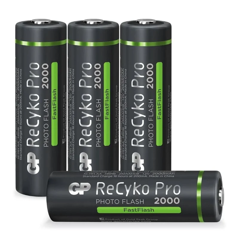 GP Photoflash 2000mAh wiederaufladbar, 4 Stück