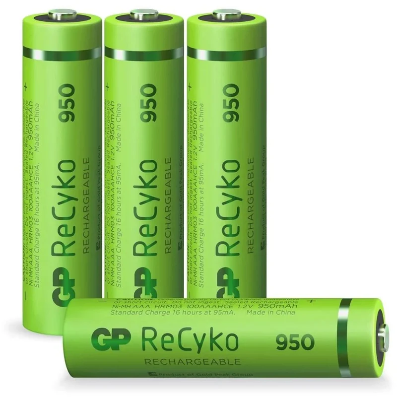 GP NiMH ReCyko AAA 950mAh 1,2V wiederaufladbar, 4 Stück