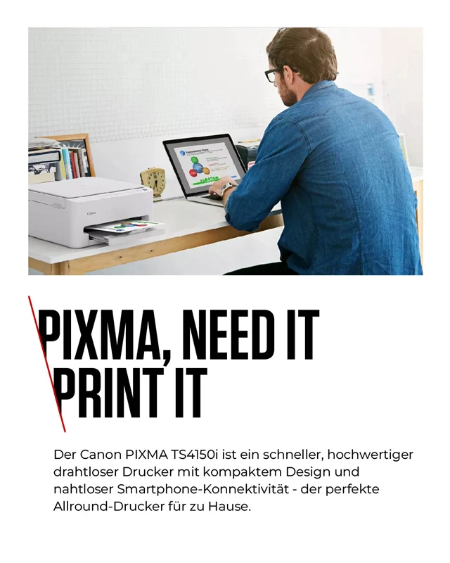 Canon PIXMA TS4150i Multifunktionsdrucker Weiss