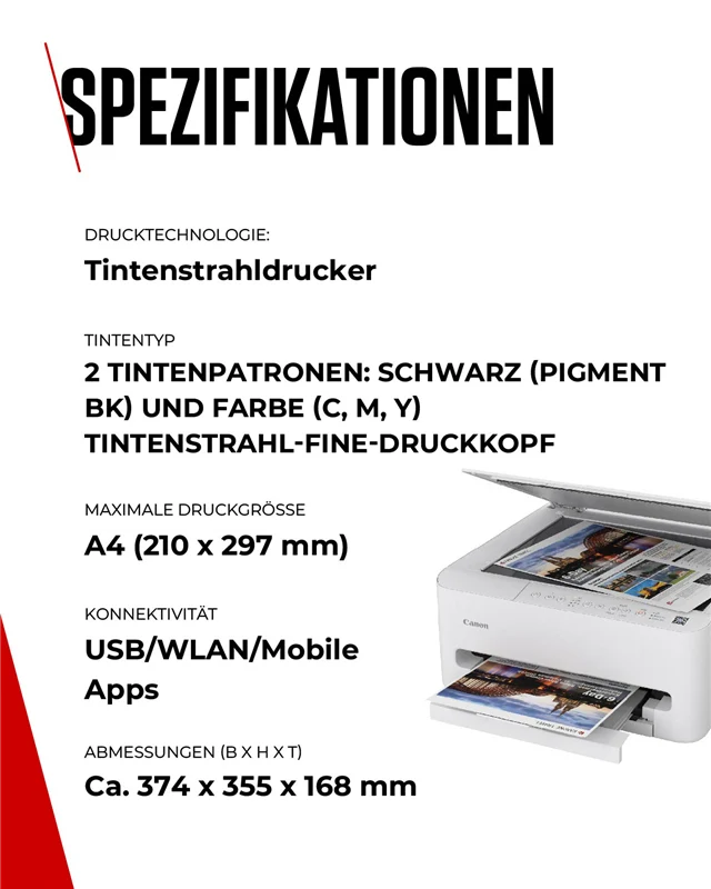 Canon PIXMA TS4150i Multifunktionsdrucker Weiss