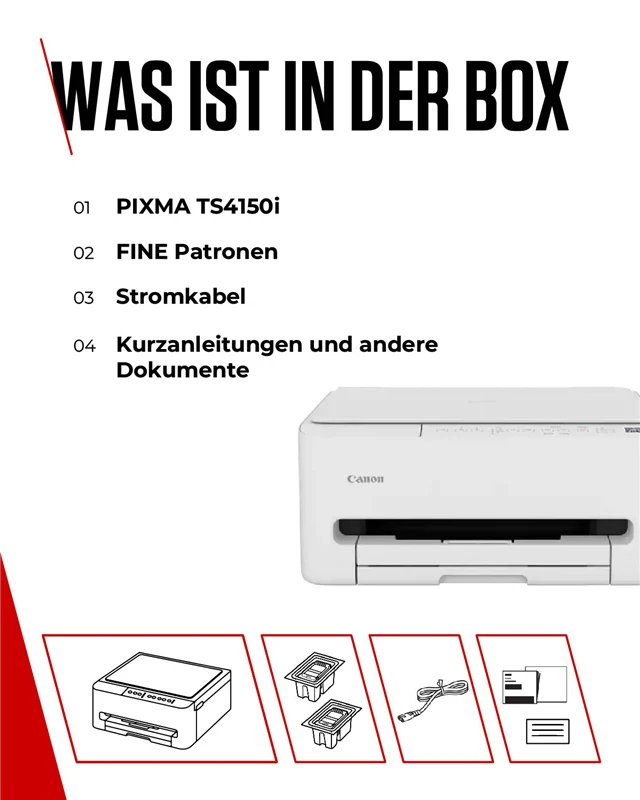 Canon PIXMA TS4150i Multifunktionsdrucker Weiss