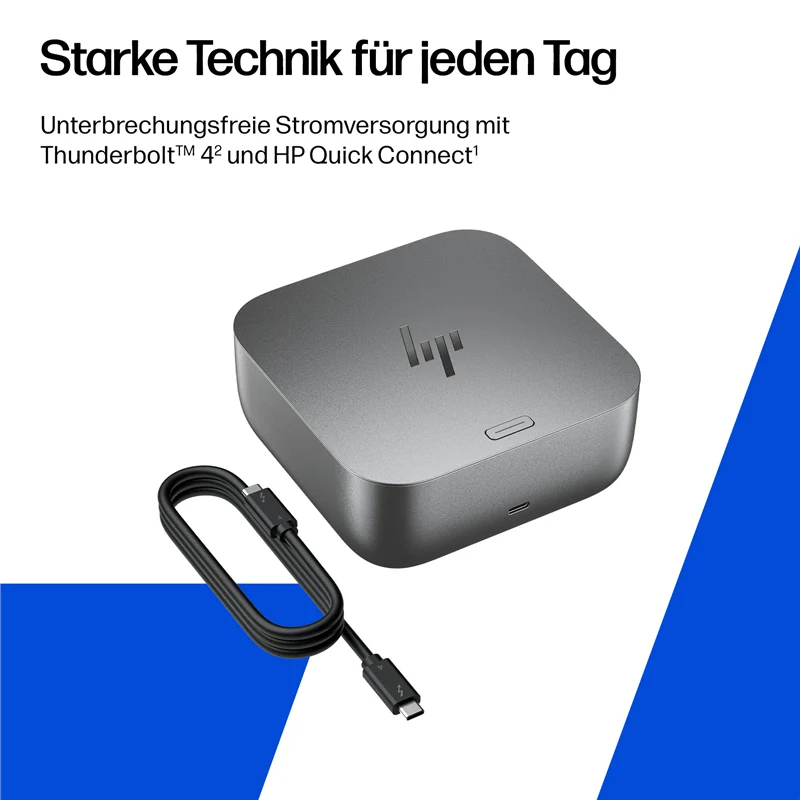 HP Thunderbolt 4 100 W G6 Dockingstation Grau