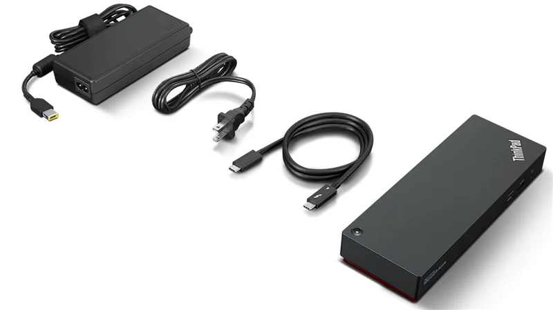 Lenovo ThinkPad Universal Thunderbolt 4 Smart Dock, Kabelgebunden Schwarz