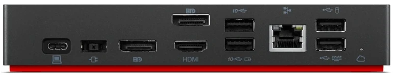 Lenovo ThinkPad Universal Thunderbolt 4 Smart Dock, Kabelgebunden Schwarz
