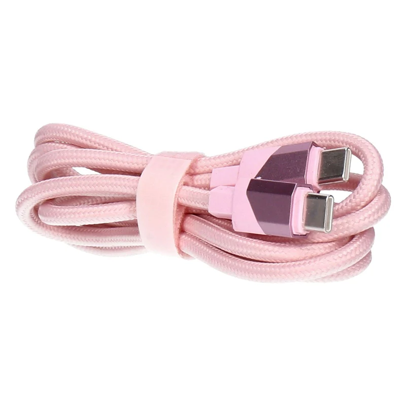 SDL Lade- und Synchonisierungskabel 1,2 m USB-C auf USB-C Stoff ummantelt rosa