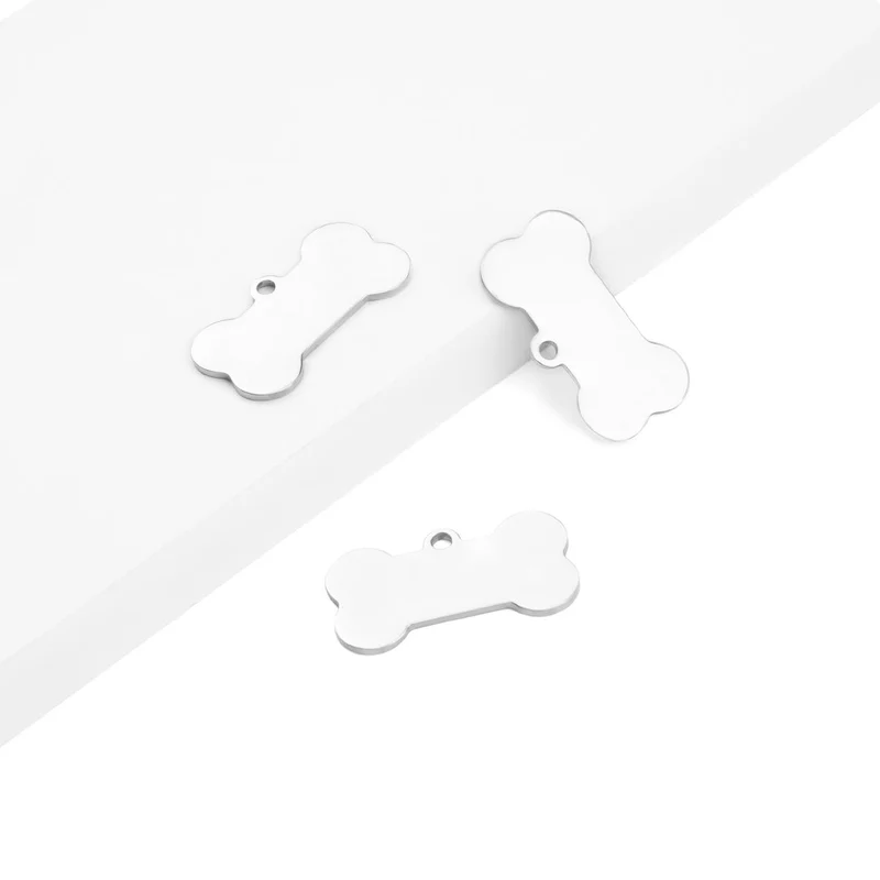 xTool Bone-Shaped Stainless Steel Dog Tag – 10 Stück