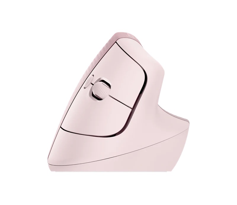 Logitech Lift Vertical Ergonomic Maus Pink