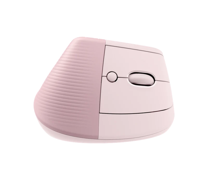 Logitech Lift Vertical Ergonomic Maus Pink