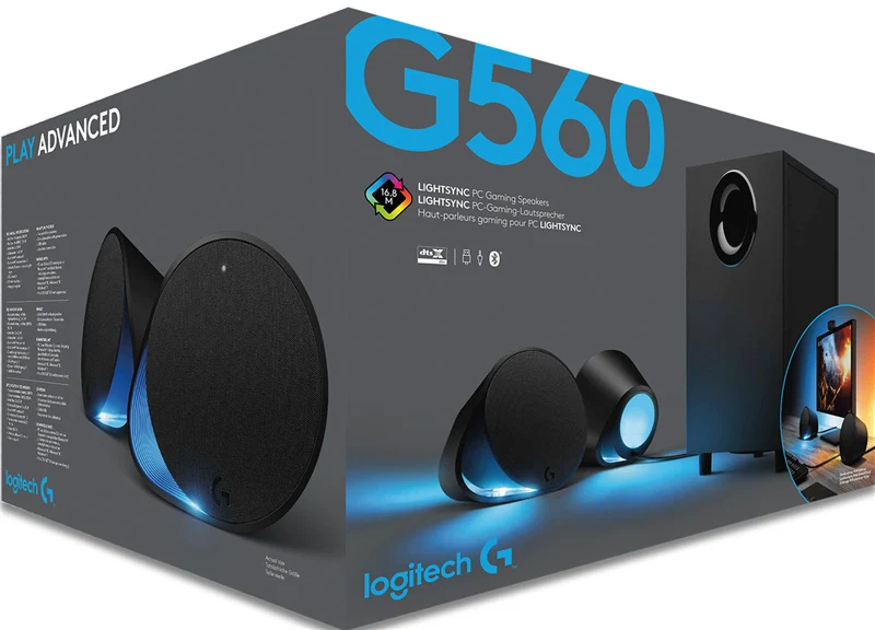 Logitech G560 PC Gaming Lautsprecher Schwarz
