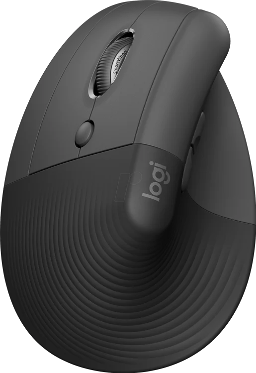 Logitech Lift Left Vertical Ergonomic Maus Linkshänder graphite