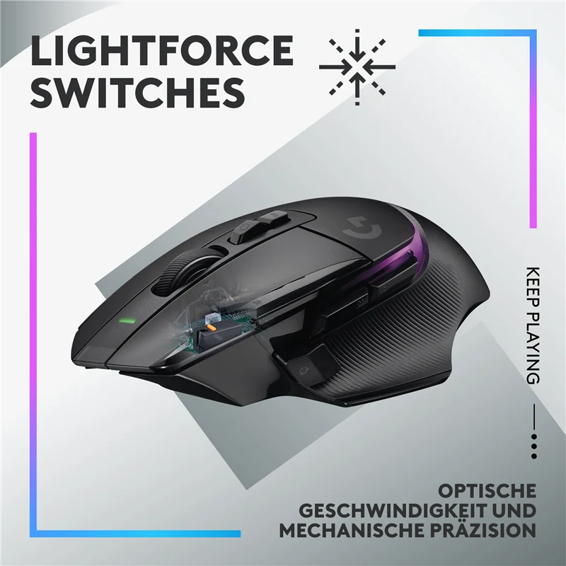Logitech G502 X PLUS Gaming-Maus Schwarz
