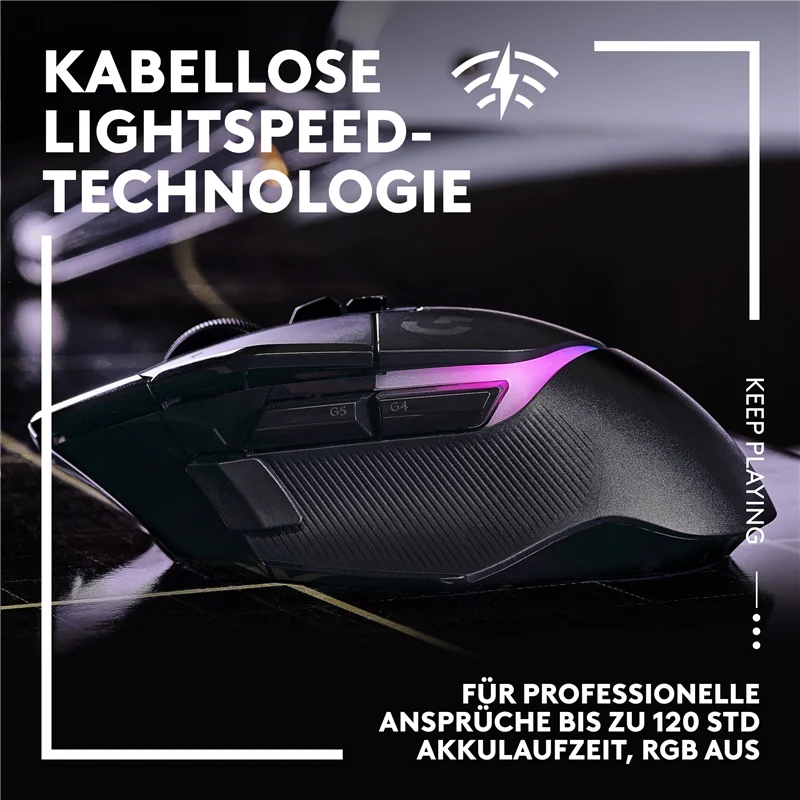Logitech G502 X PLUS Gaming-Maus Schwarz